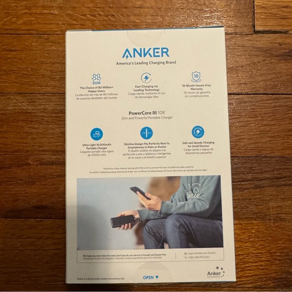 New Poshmark edition anker powercore III portable charger - Picture 2 of 3
